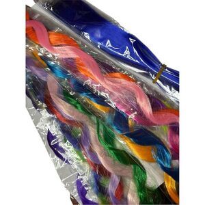 Multicolor Hair Extensions Set Unisex Party